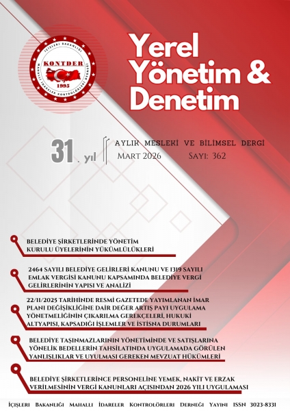 YEREL YÖNETİM VE DENETİM DERGİSİ Mart 2026